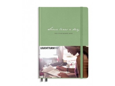 Leuchtturm1917 特別版 中型 A5 筆記簿 - Some Lines a Day 5年記憶筆記簿 - 365 頁  Sage Color4004117592249